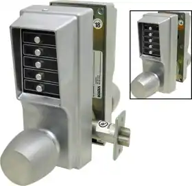 Dormakaba EE11/11-26D-41 Double 5 Button Combination, Back to Back Knob Locks, No Key Override, 2-3/4 inches Backset, 1/2 inches Throw