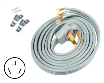 Supco sdc3-30-10 Dryer Power Cord 250V 30A 3-wire 10 Ft