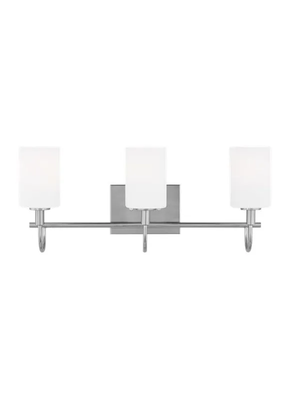 Seagull Lighting 4457103-962 Oak Moore Collection Three Light Wall / Bath 75w Max