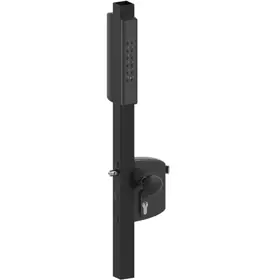 Locinox LNKQ40C1LVCABRB-9005 VOLTA - Surface mounted lock with external battery powered Single-Sided keypad & Free Exit Handle