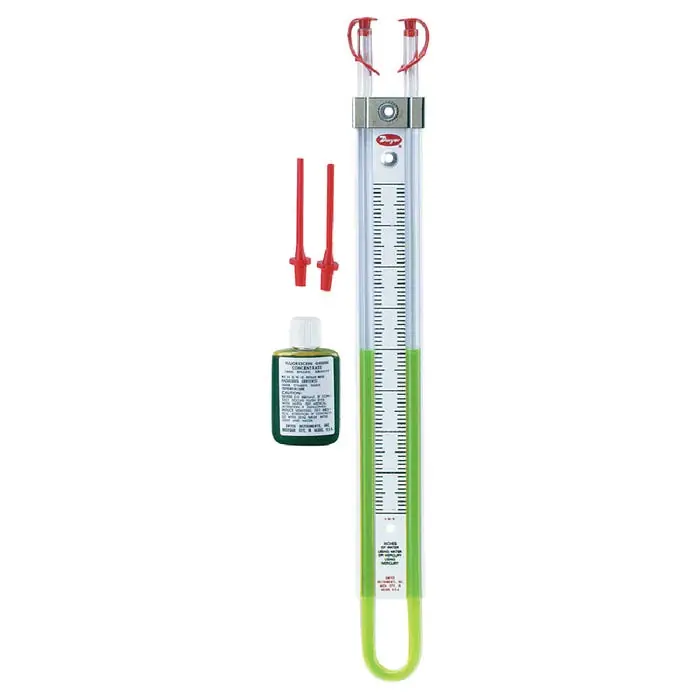 Dwyer 1222-16-W/M Flex-Tube U-Tube Manometer 8-0-8 inches W.C.