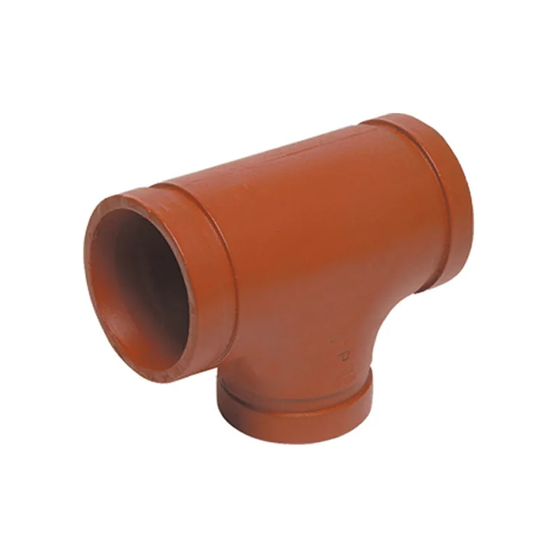 Anvil 0390018661 fig 7061 Standard Pipe Reducing Tee, 8x8x6 in, Grooved, Ductile Iron, Domestic