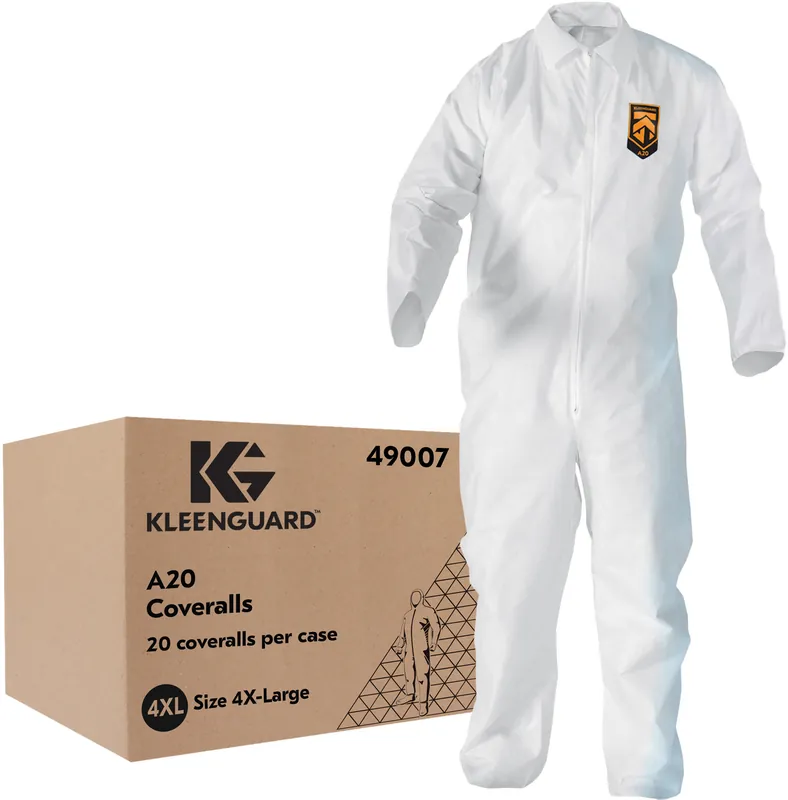 Ansell 49007 KleenGuard Disposable General Purpose Coveralls A20 Size 4XL