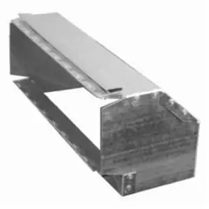 Snappy 216-22 Sheet Metal Elbow 2-1/4 inches x 12 inches 90 Degree Shortway Stack