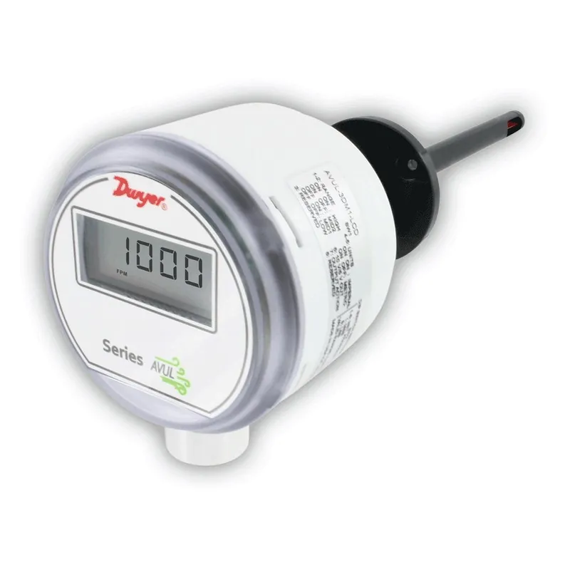 Dwyer AVUL-3DA1 Air Velocity Transmitter 3% Accuracy Duct Mount Universal Current/Voltage Outputs