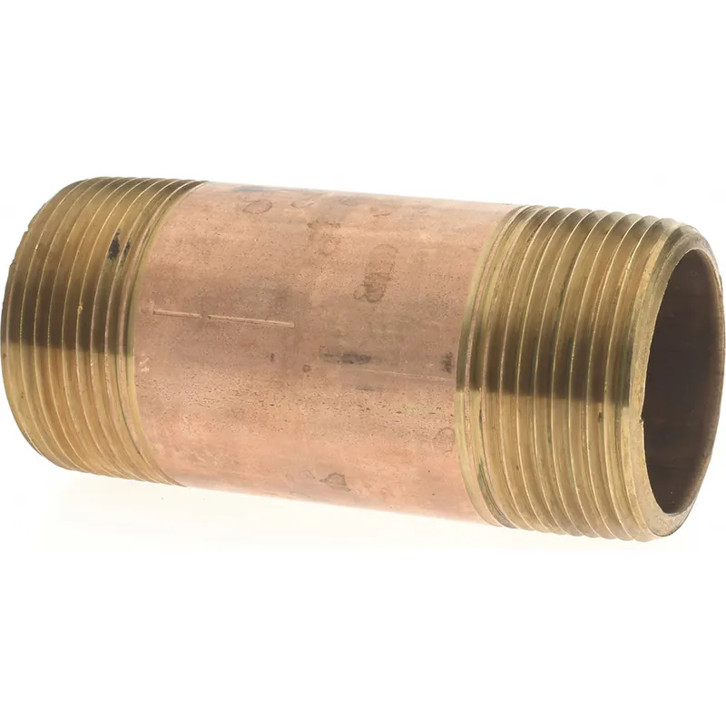 Merit Brass 2120-350 Pipe Fitting Nipple 1-1/4 inches NPT Male X 3-1/2 inches Length