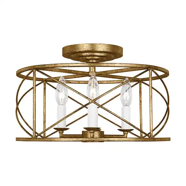 Seagull Lighting CF1134ADB Beatrix 4-Light Semi-Flush Mount Ceiling Light