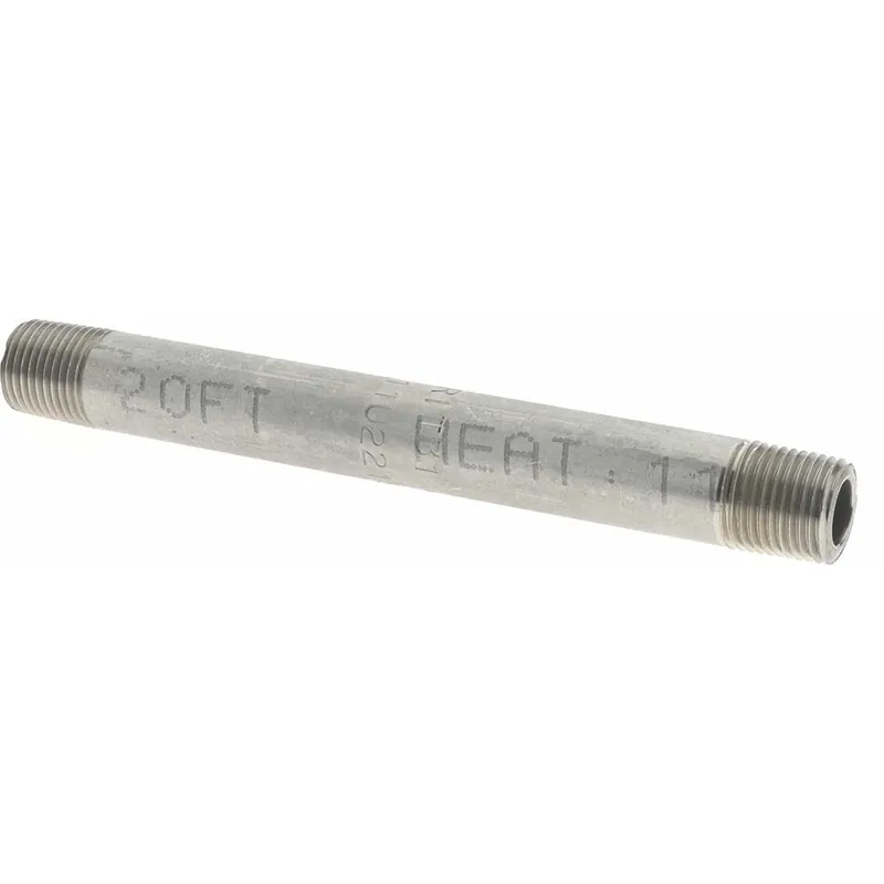 Merit Brass 6002-350 Pipe Nipple 1/8 in x 3-1/2 in L MNPT
