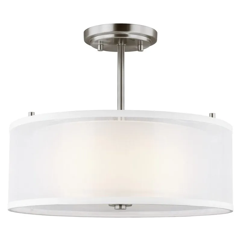Seagull Lighting 7737302-962 Elmwood Park Semi-Flush Mount 75 W