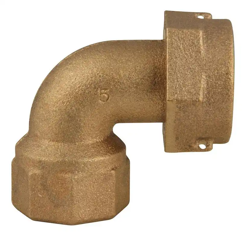 Ford Meter Box L31-23-NL 5/8 x 3/4 in. Swivel Nut x FIPT Brass Reducing Meter Coupling