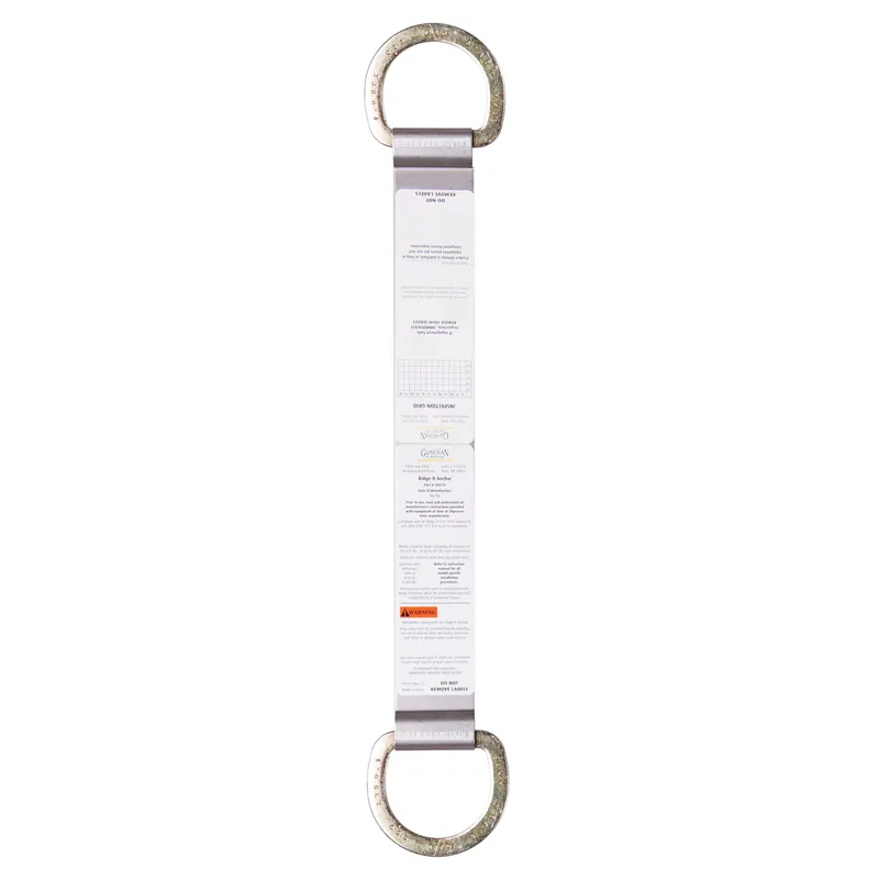 Guardian Fall Protection 00510 Ridge-It Roof Anchor With (2) 18 in Flat D-Rings REPLACEMENT MPN