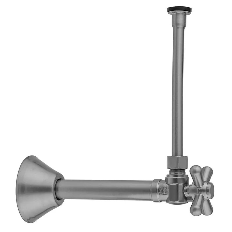 Jaclo 629-72-CB Quarter Turn Angle Pattern 1/2 inches Copper (Sweat Fit) x 3/8 inches O.D. Toilet Supply Kit