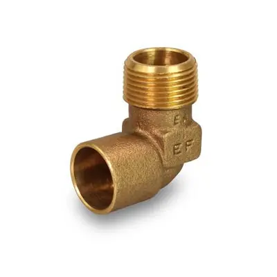 Everflow CMNL0034-NL 3/4 inches C X M Brass 90° Elbow Lead-Free