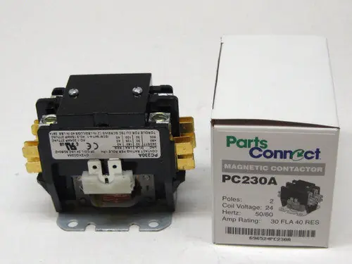 Supco PC230A Contactor Double Two Pole 30 Amps 24 Volts for Air Conditioner Heat Pump