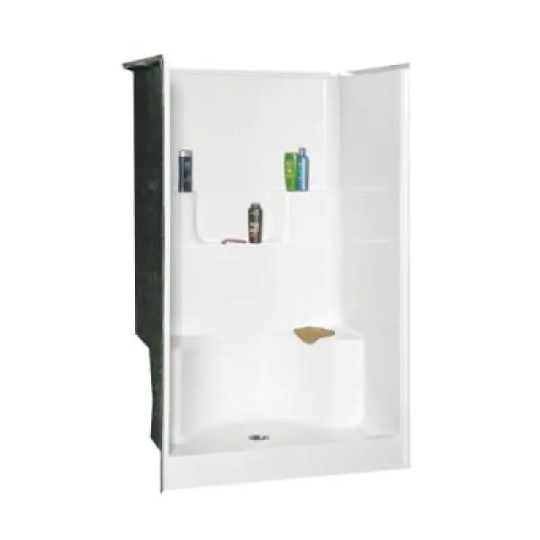 Oasis SH-4834DS WHT Shower Stall 48 x 34 Center Drain