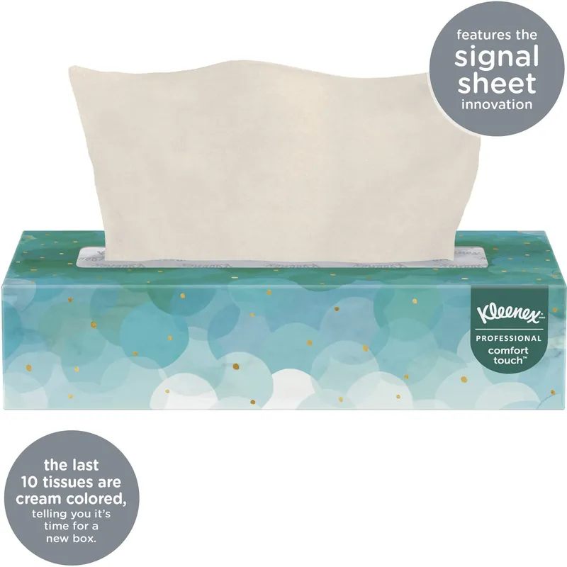 Kimberly-Clark 21400 Professional Facial Tissues 100 Sheets Per Box, 36 Boxes per Carton