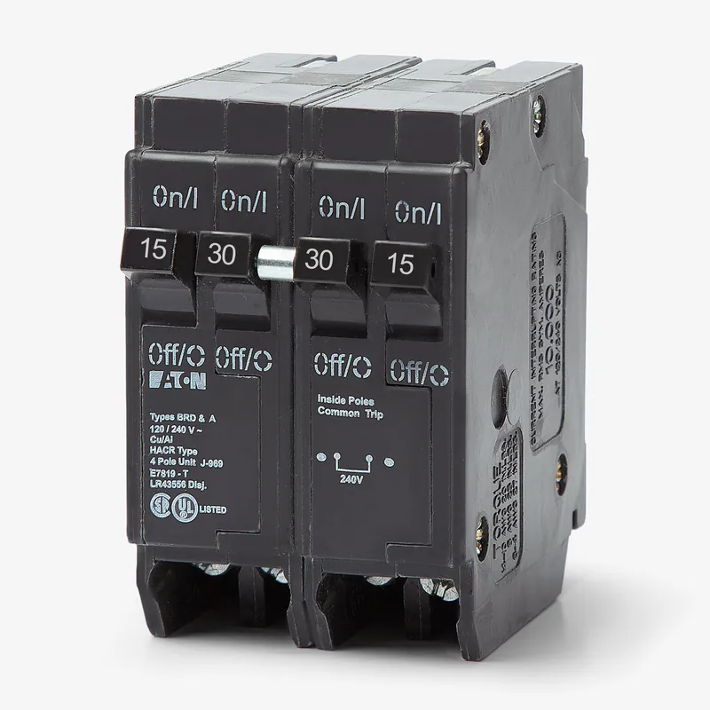 Cutler & Hammer BQ2302115 Quadplex Miniature Circuit Breaker 15/30A