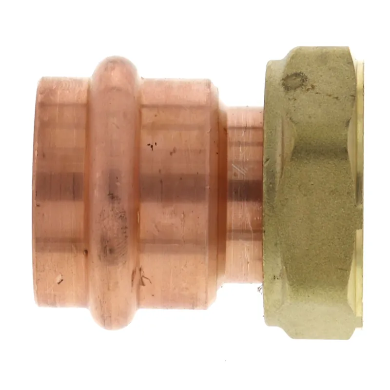 Caleffi NA16266 Presscon Copper Press Tail Piece w/ 1 inches Union Slip Nut