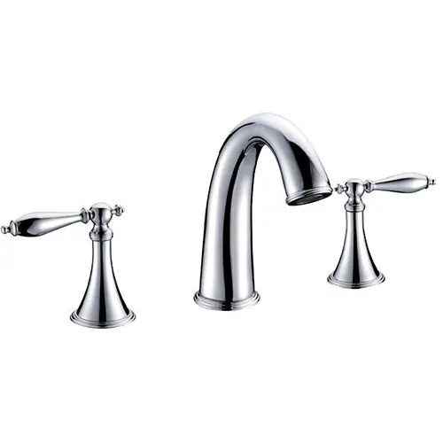 Dakota DSF-00B8W01BN-DIS Corvella Traditional Bathroom Widespread Vanity Faucet