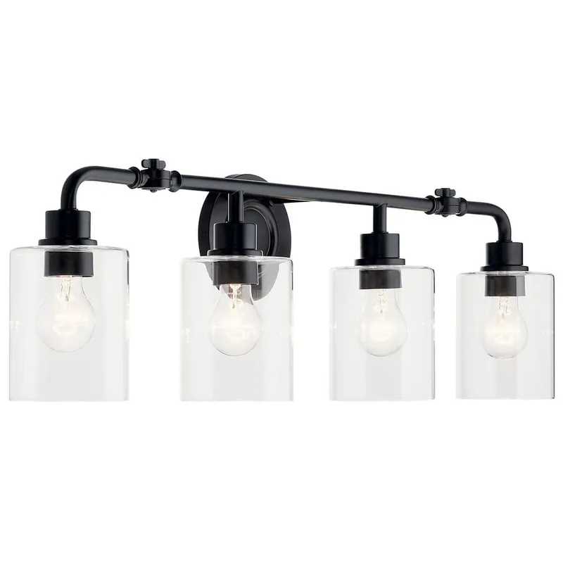 Kichler Lighting 45667BK Gunnison Vanity Light 75 W