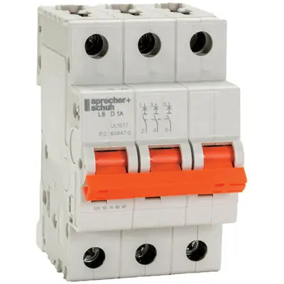 Sprecher & Schuh L8-2/3/C cb 2A Curve-C 3-Pole UL1077