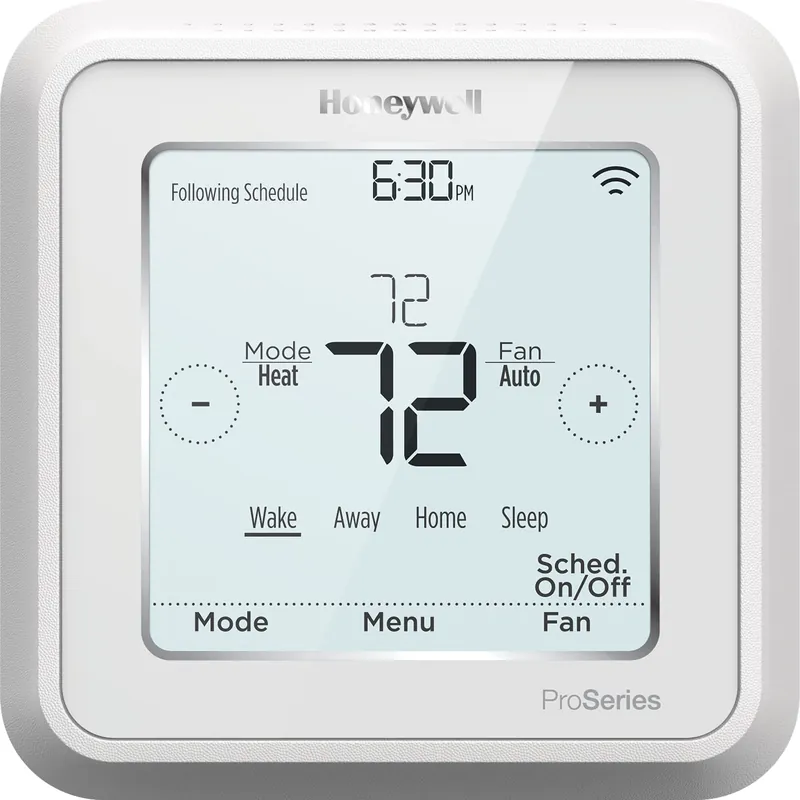 Honeywell TH6320WF2003/U Lyric T6 Thermostat, 3 Heat / 2 Cool Heat Pump Or 2 Heat / 2 Cool Conventional, 4.09 inches x 4.09 inches x 1.06 inches