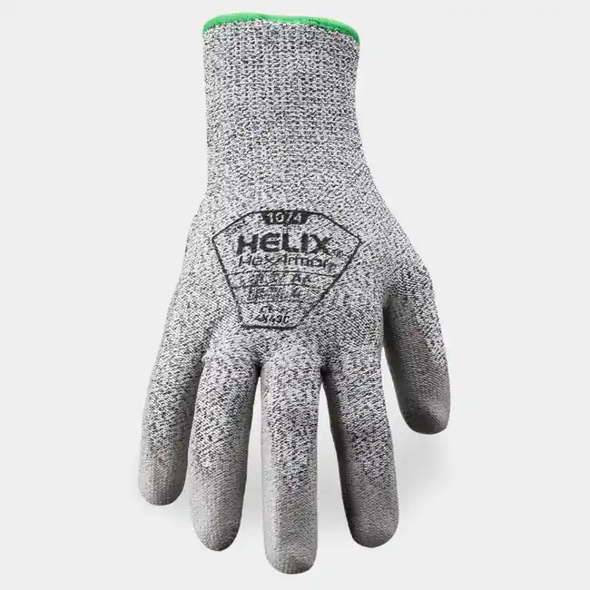 Hexarmor 1074-M Helix 13g A4 HPPE Glass Blend Shell PU Palm (Size M-8)
