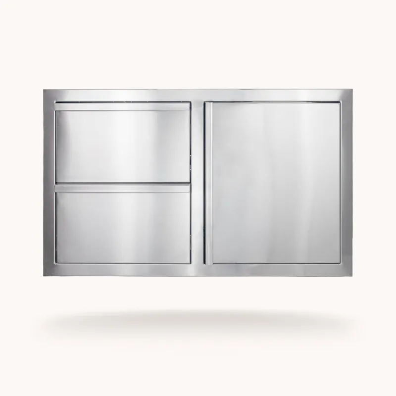 American Made Grill DC2-36-AMG 36 inches Deluxe 2-Drawer with Single Access Door Combo