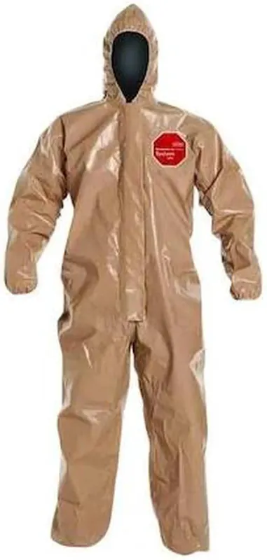 Dupont C3127TTNXL000600 Hooded Chemical Resistant Coveralls XL