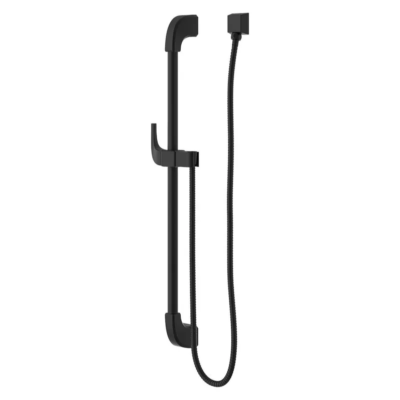 Pfister HSK-43SHWB Shw Sqr Trans Slide Bar W/hs 1hsl Bk