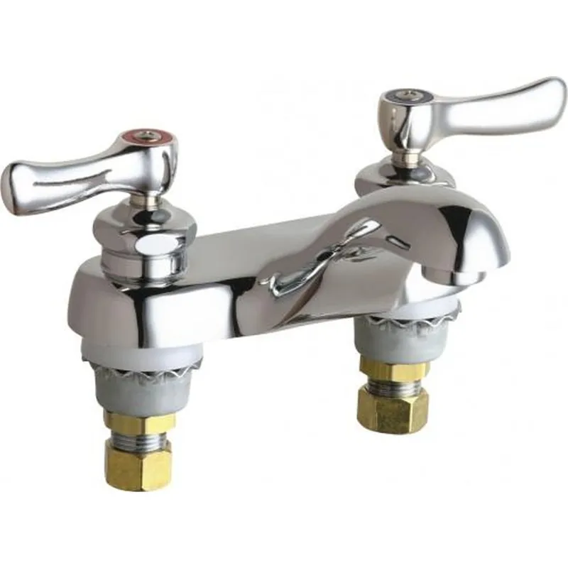 Chicago Faucets 802-E70ABCP Low Arc Bathroom Sink Faucet 0.5 GPM replacement 1-099XTJKABNF