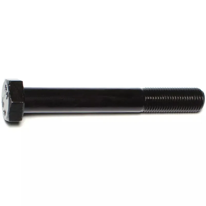 Midwest Fastener 73926 Class 10.9, M12-1.25 Hex Head Cap Screw, Plain Steel, 90 mm L, 4 PK