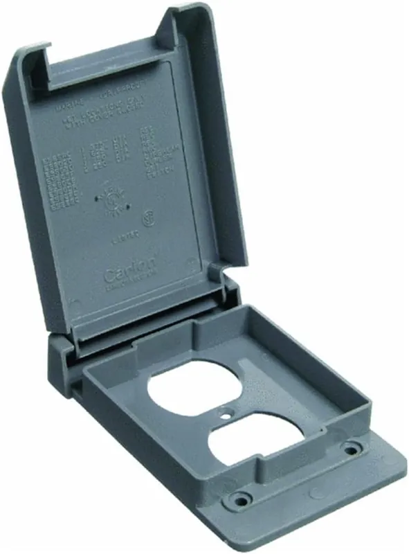 Thomas & Betts E98GFCN-CAR Carlon Single Gang Weatherproof GFCI Box Cover