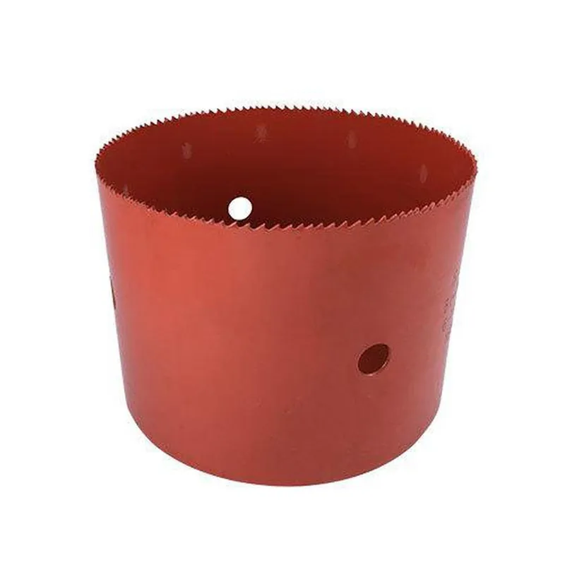 Inserta R612SAW Tee 6-1/2 inches Red Series Hole Saw and Arbor for Plastic Pipe 4-1/2 inches Deep 1/2 inches Drill