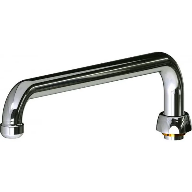 Chicago Faucets L12E1DAB 12in cc L Spout w/ E1 Outlet Disp Pkg