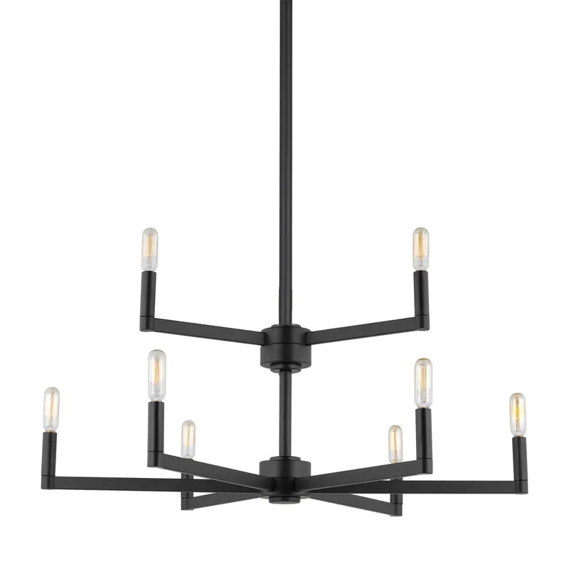 Seagull Lighting 3164209-112 Fullton Nine Light Chandelier 60w