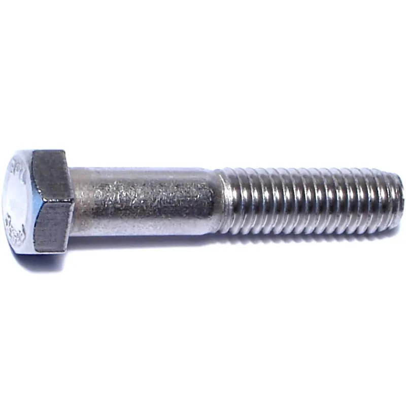 Midwest Fastener 50554 Hex Cap Screw 3/8-16 Thread 2 in OAL 18-8 Grade Stainless Steel Coarse Thread 50/PK