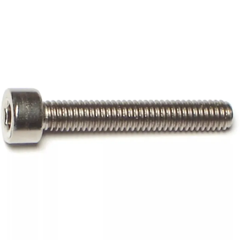 Midwest Fastener 75616 Cap Screw, M4-0.7 Thread, 25 mm L, Coarse Thread, Socket Drive, 6 PK