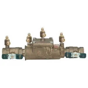 Ames Fire & Waterworks 0062493 Double Check Valve Backflow Preventer Assembly 1 1/4 IN