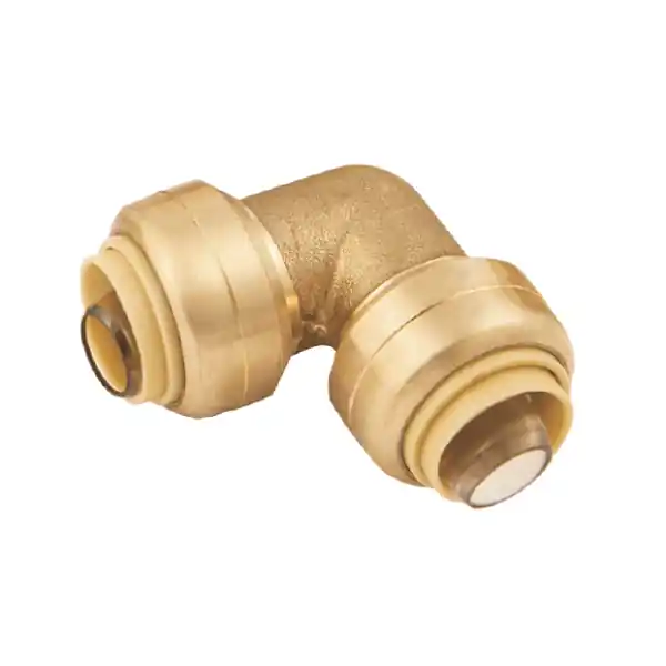 Bmi 38305 3/4 inches Brass Push-Fit x Push-Fit 90 Degree Elbow Fitting