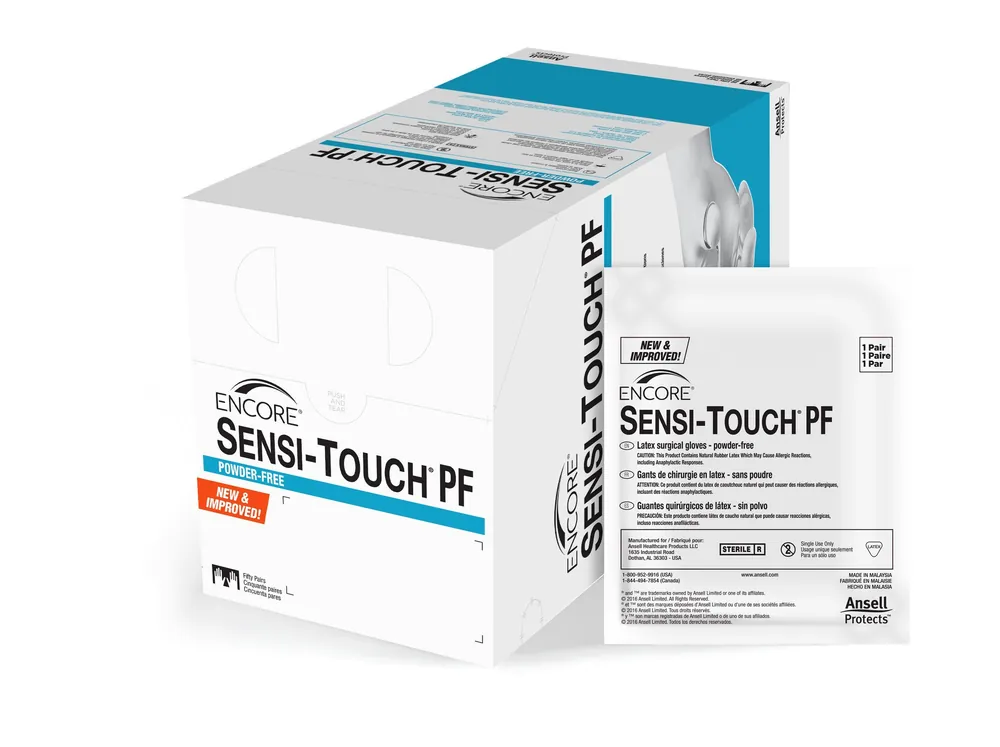 Encore 7825PF Sensi-Touch PF Surgical Gloves Size 7.5