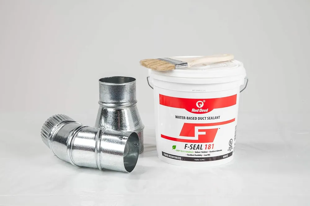 Red Devil 0841DW F-Seal 181 Fiber Reinforced Water Based Duct Sealant 1 Gallon