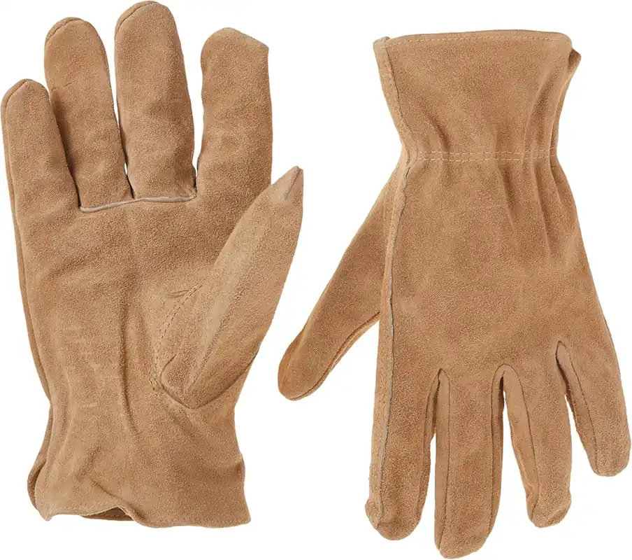 Custom Leathercraft 2055l Split Cowhide Work Gloves, Large