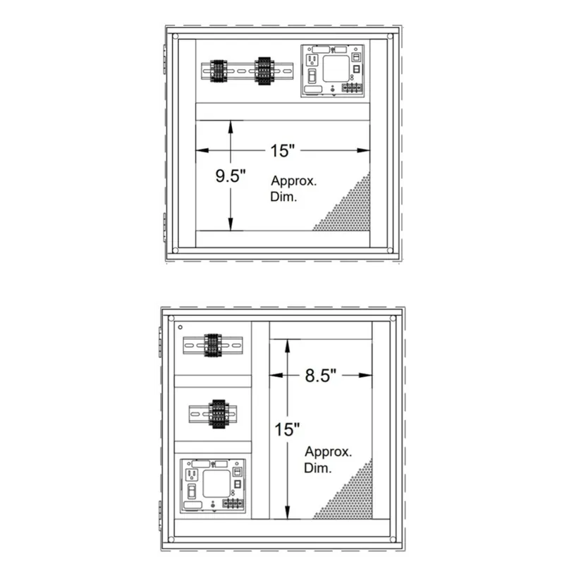 Stromquist CCP-N01G-201606-120V-024V-0100VA-001-001 Basic CP w/Terminals & 100VA Trans