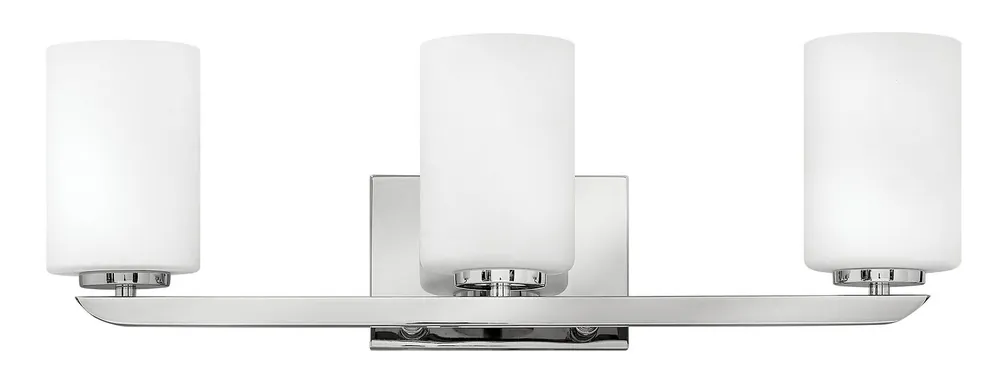Hinkley Lighting 55023PN Kyra Medium Three Light Vanity 3 Light