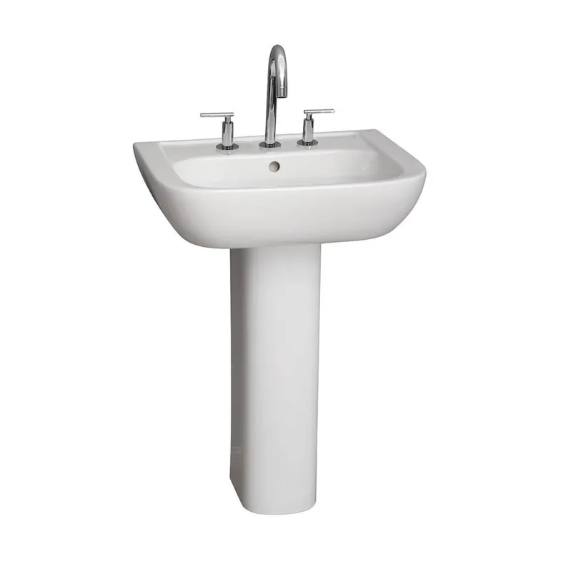Barclay Products 3-2008WH Caroline 450 Ped Lav 8 feet' Widespread