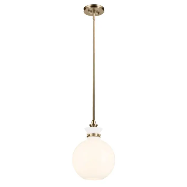 Kichler Lighting 52778CPZ Laria Globe Pendant 17W