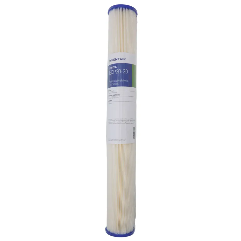 Pentair 255487-43 ECP20-20 Pleated Cellulose Polyester Sediment Filter Cartridge (20 Microns)