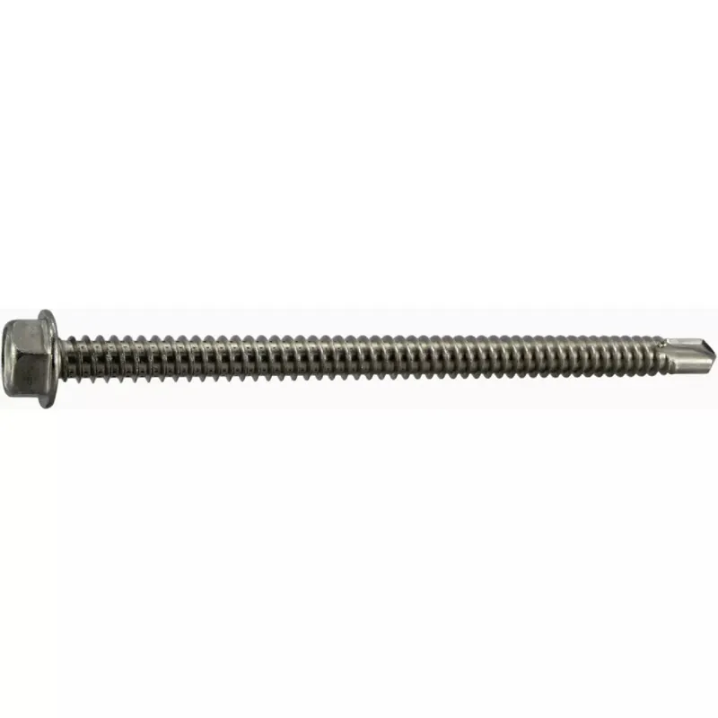 Midwest Fastener 53279 Screw #14 Thread 4 in L Hex Drive Self-Drilling Point 25 PK