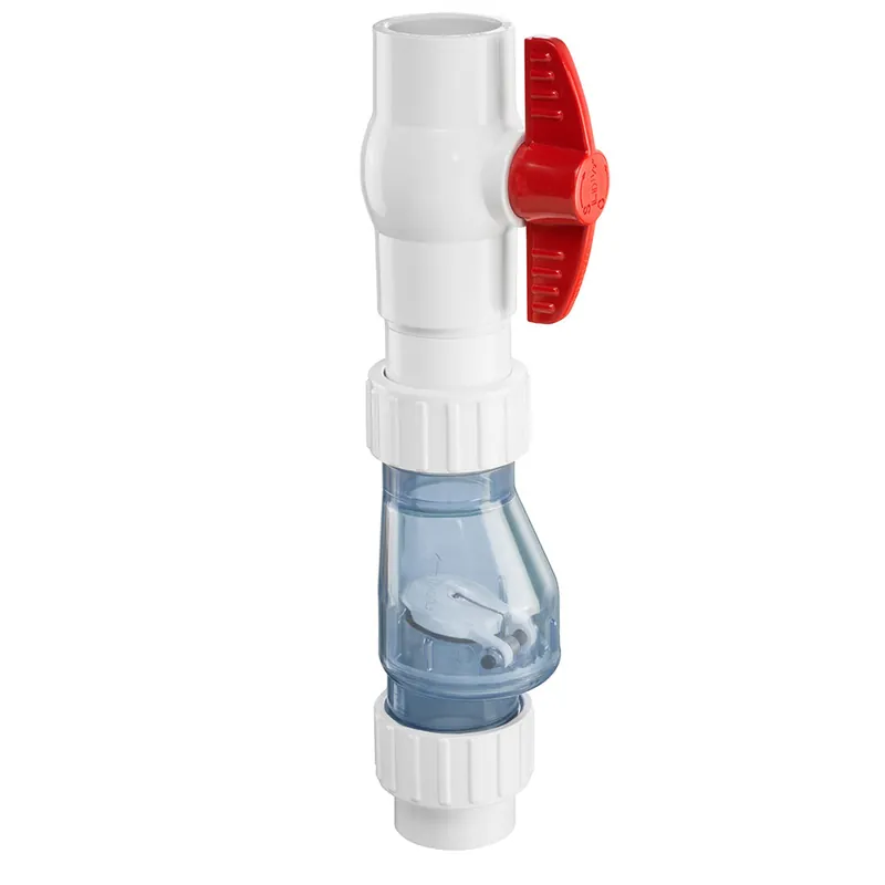 Magic Plastics 0860-20 2 inches uxu white pvc magic combo ball check valve